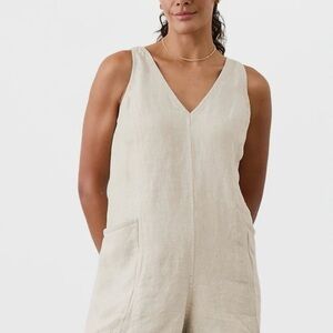 ATHLETA - NWT - Retreat Linen Romper